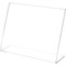 Plymor Clear Acrylic Sign Display / Literature Holder (Angled), 11" W x 8.5" H